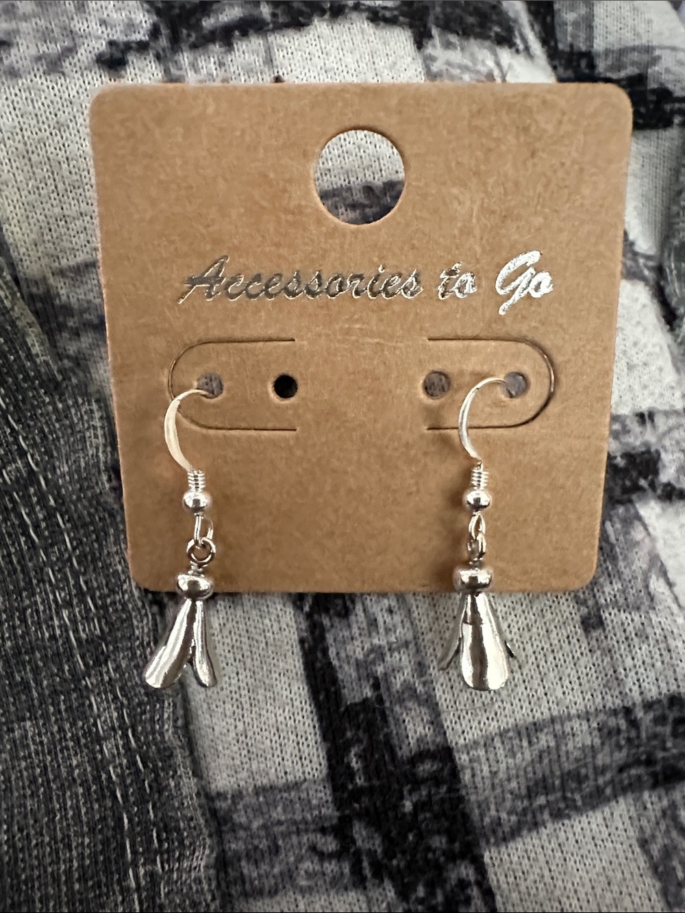 Navajo Sterling Silver Blossom Pierced Earrings